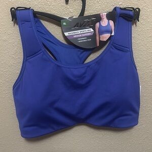 Avia Blue Sports Bra Racerback Medium Support